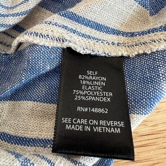 Torrid Women's Plus Size Linen Blend Button-Front Crop Tank - Size 5 - NWT - Picture 5 of 10